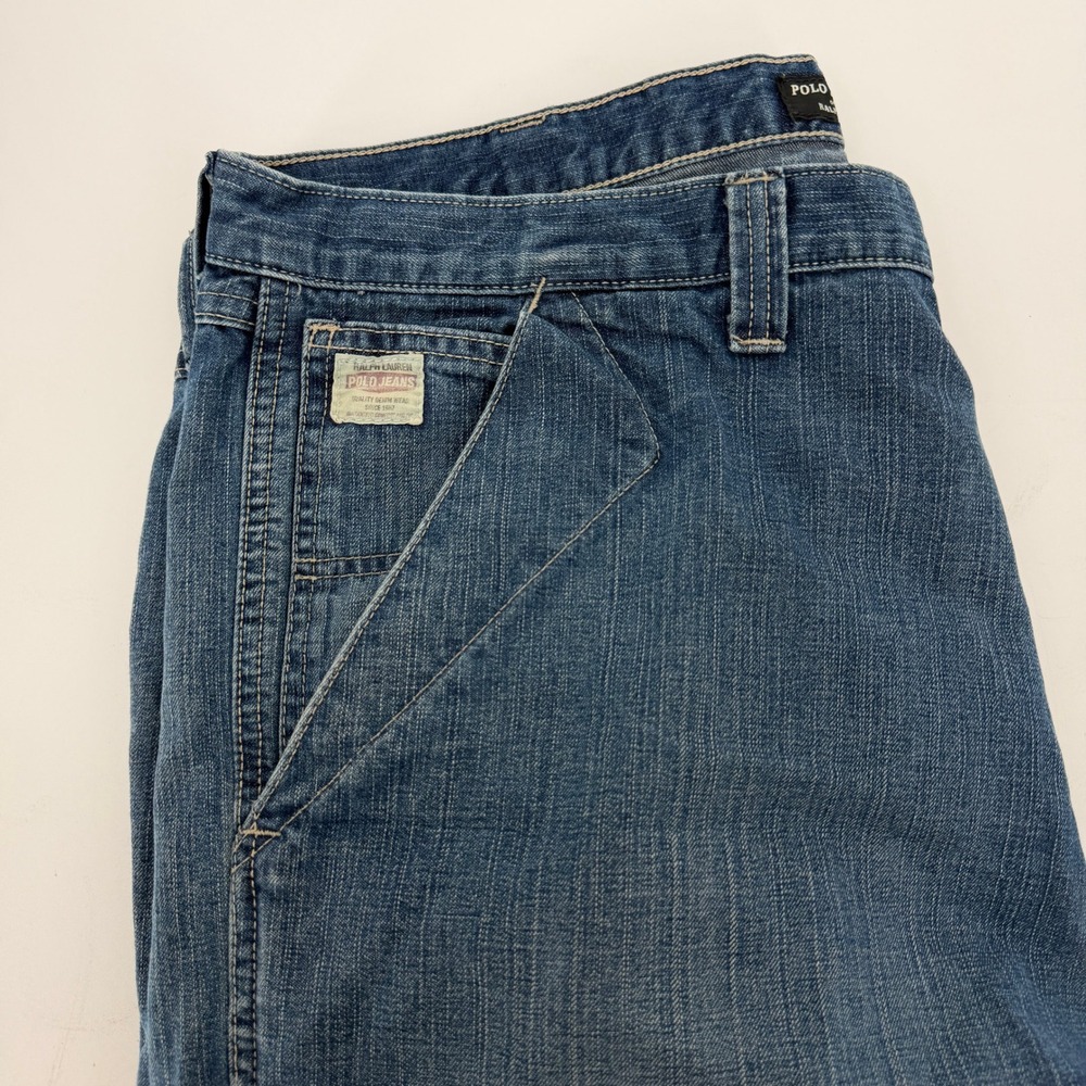 Polo Jeans Co Ralph Lauren Vintage Traders Carpenter Denim Blue 38x34